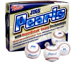 Jugs Pearl Leather Pitching Machine Baseballs