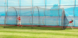 Heater Softball Pitching Machine & Batting Cage